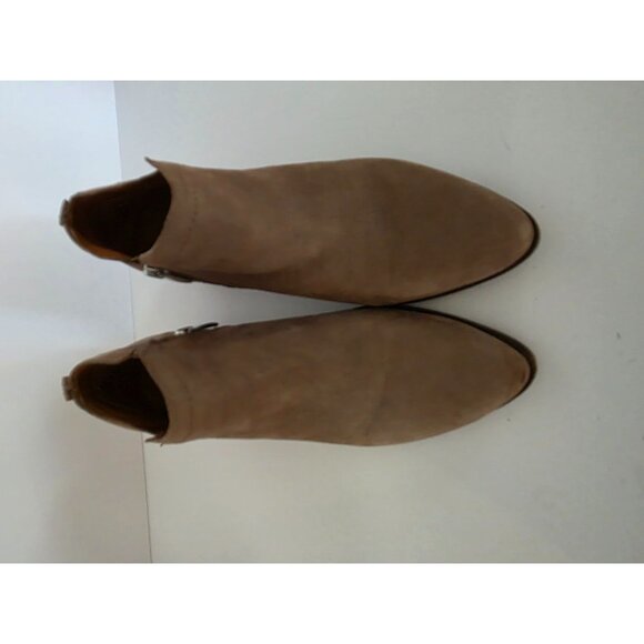 Franco Sarto Womens Ankle Boots Size 8M Leather Upper Tan - Picture 5 of 6